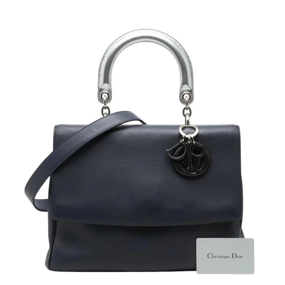 CHRISTIAN DIOR Blue Leather Shoulder Bag - Picture 14 of 14